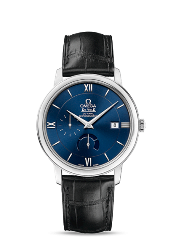 Omega De Ville Prestige Co-Axial 39.5 Power Reserve Stainless Steel / Blue